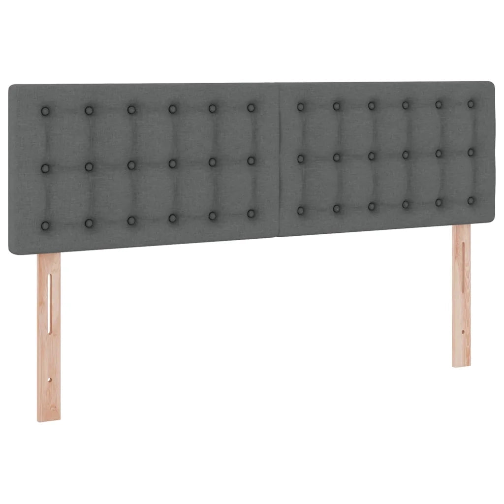 Letto con contenitore e materasso Grigio scuro 140 x 190 cm 3370633