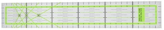 Set di 6 Naailiniaali per Quilt - Hoge Transparenza - Scala Precisa - Leggero e Duraturo - Materiale Idrorepellente - Attrezzo per Quilt Portatile