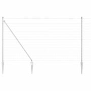 Recinzione da Giardino | Recinzione con Posto Argento 1,6 x 10 m Acciaio