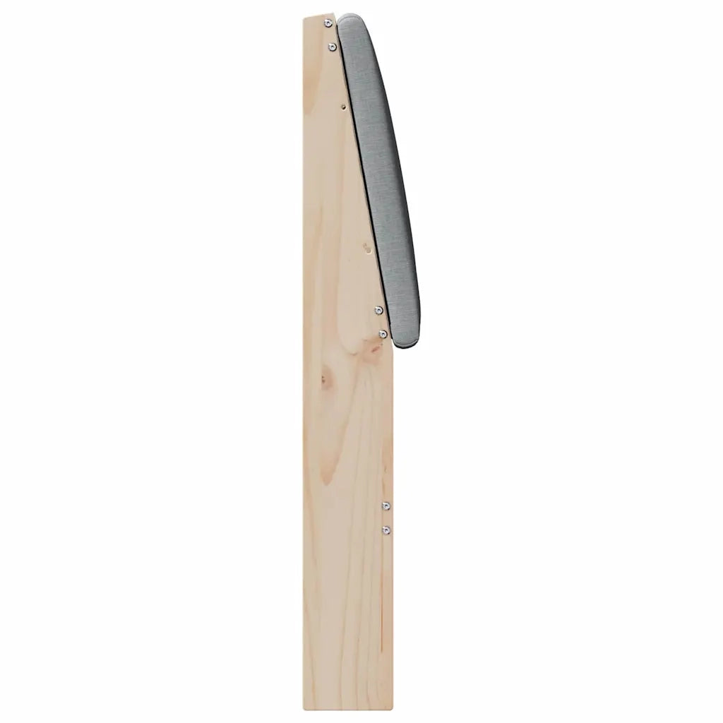 Testiera | Testata imbottita Grigio chiaro 180 cm Pino massello