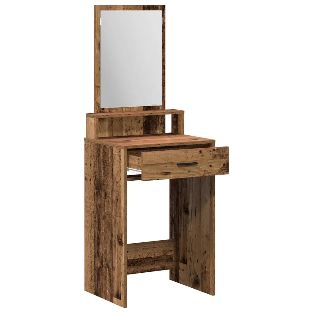 Toeletta | Tavolo da Trucco con cassetto Legno vecchio 50 x 41 x 140 cm