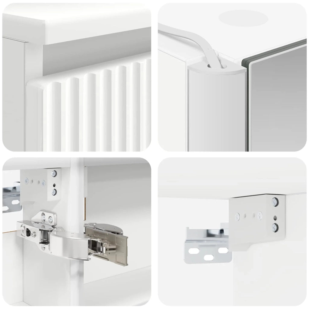 Set di mobili per il bagno 6 pcs Bianco 3407231