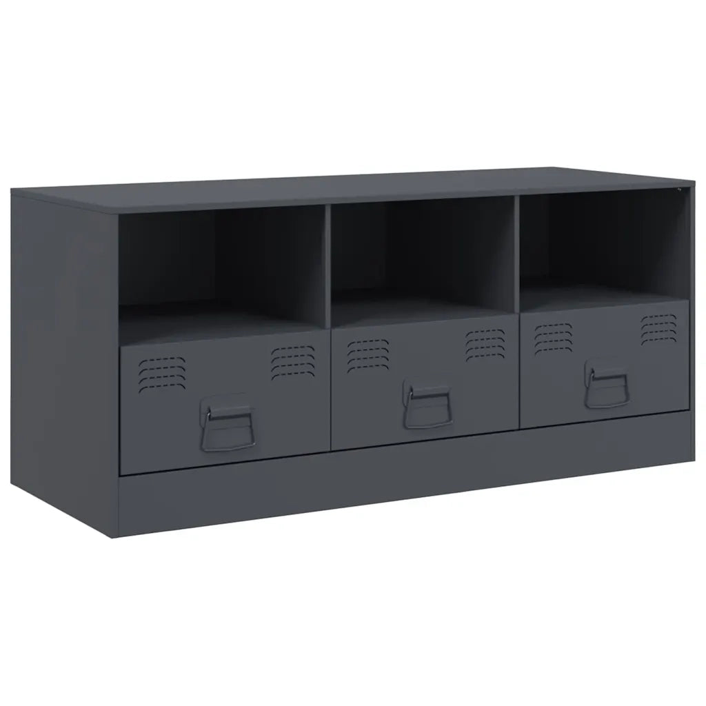 Mobile TV | Armadietto TV | Mobile Porta TV Antracite 99x39x44 cm in Acciaio