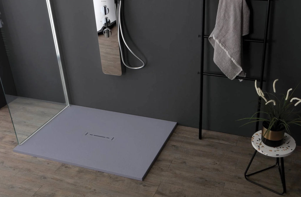 Piatto doccia Ardesia Plus 2,6cm grigio matt 120x80cm