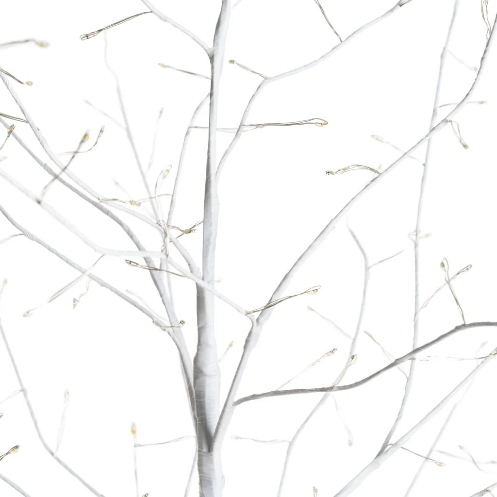 Albero Ramo Tiglio bianco o champagne da 1,7 m, 784 microled bianco caldo, uso interno - bianco