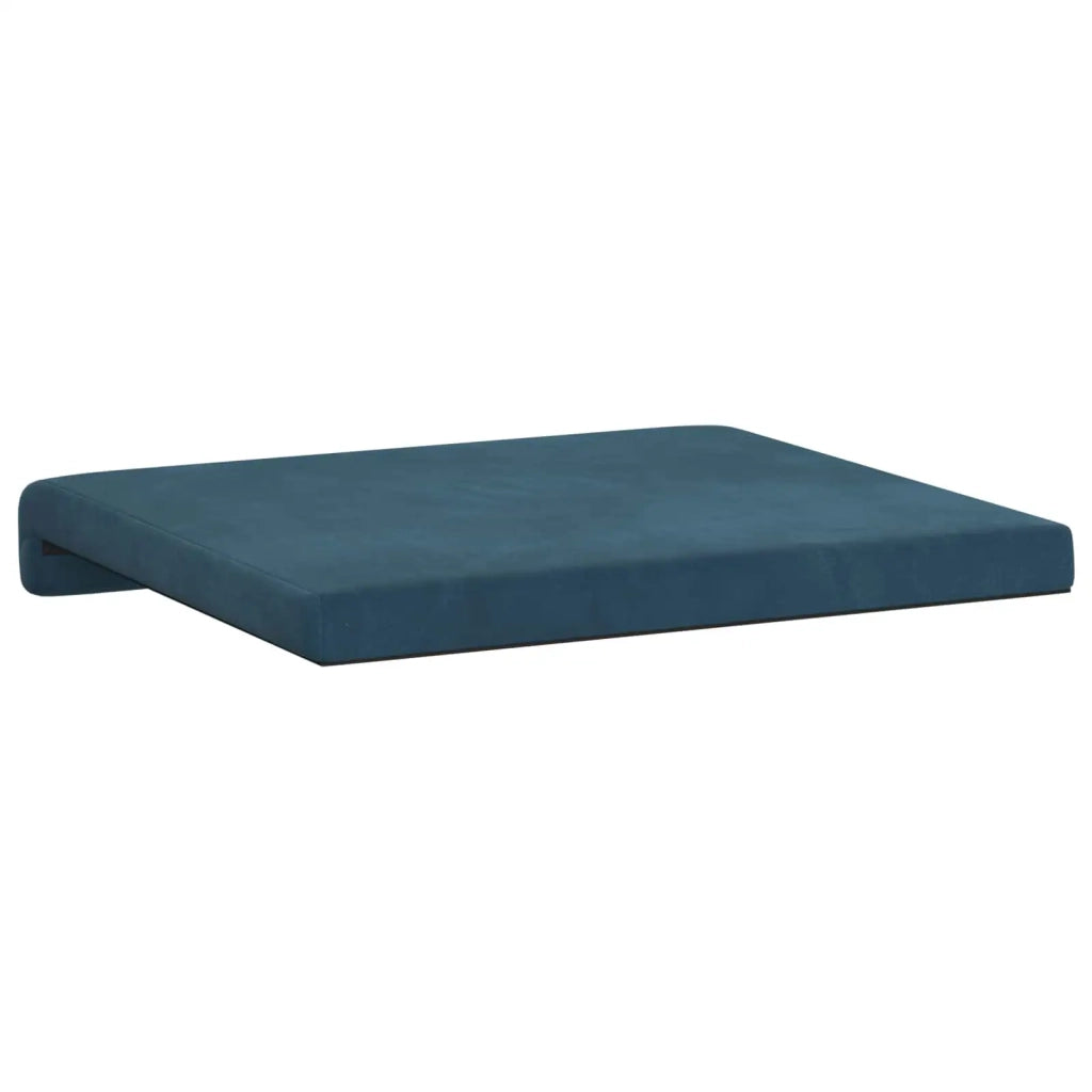 Cuscino per panchina 2 pcs Velluto Blu Profondità 35 cm 42043030