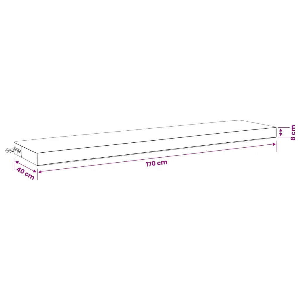 Cuscino per panchina SOEST 100% Poliestere Bianco 950014