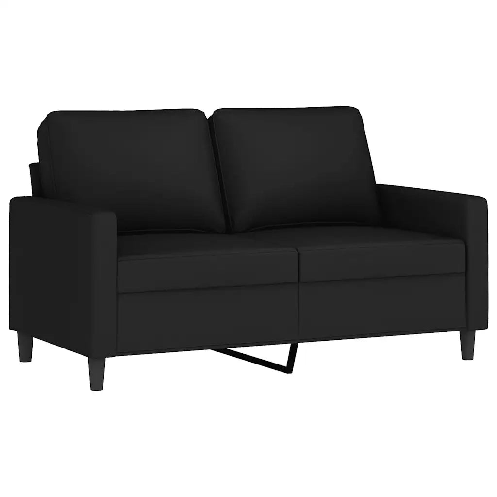 Divano a 2 Posti-Sofa 2 Posti Nero 120 cm in Velluto 895791