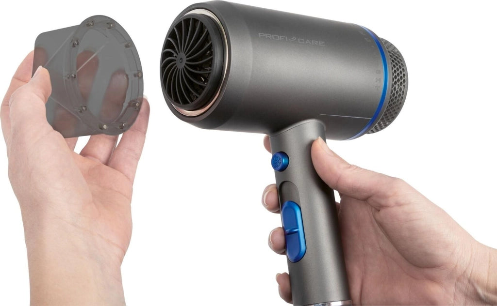 ProfiCare 330820 asciuga capelli 1800 W Blu, Grigio