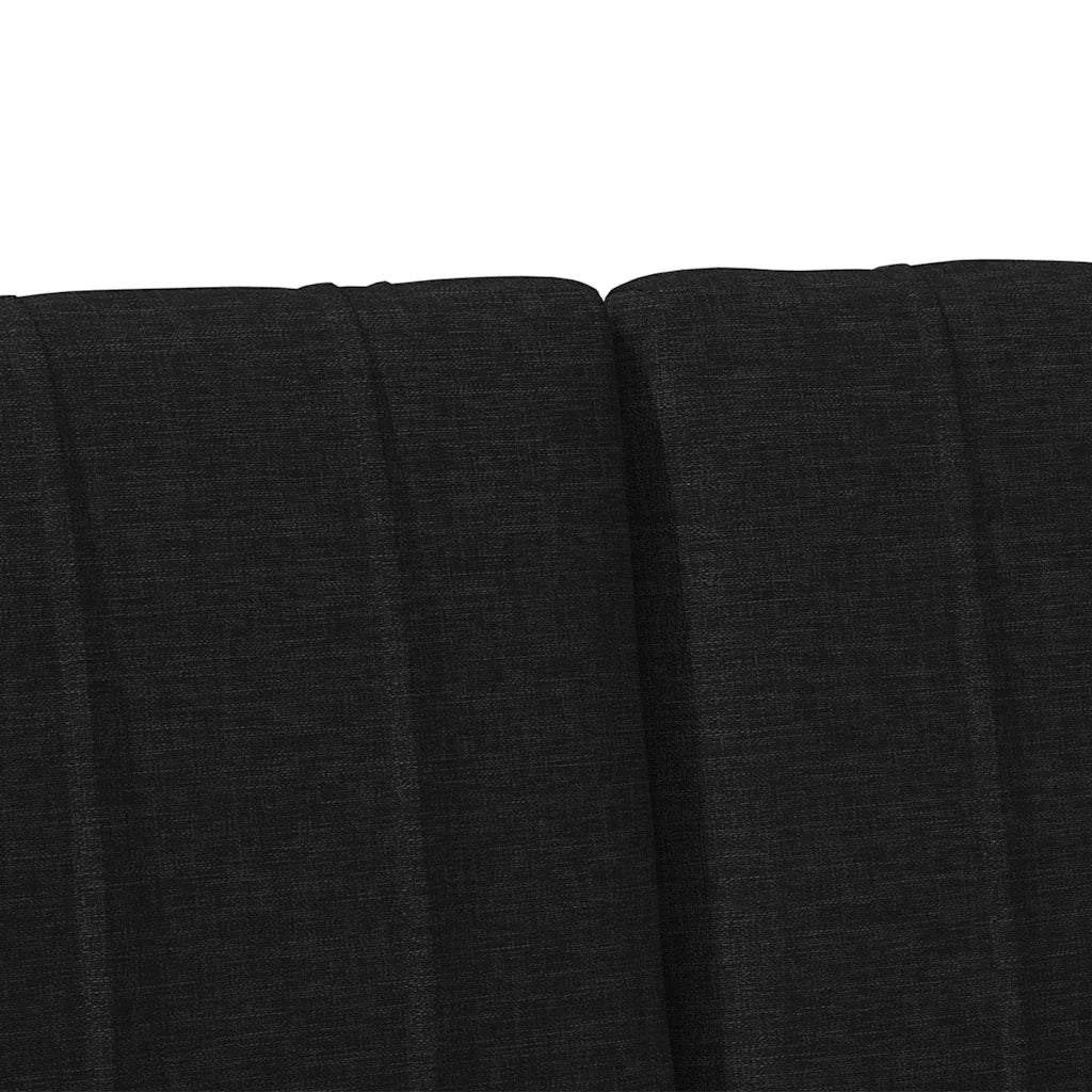 Testiera | Testata imbottita Nero 160 cm Pino massello