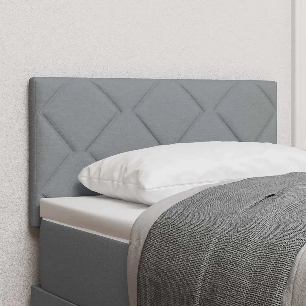 Testiera | Testata Grigio chiaro 80 cm Tessuto