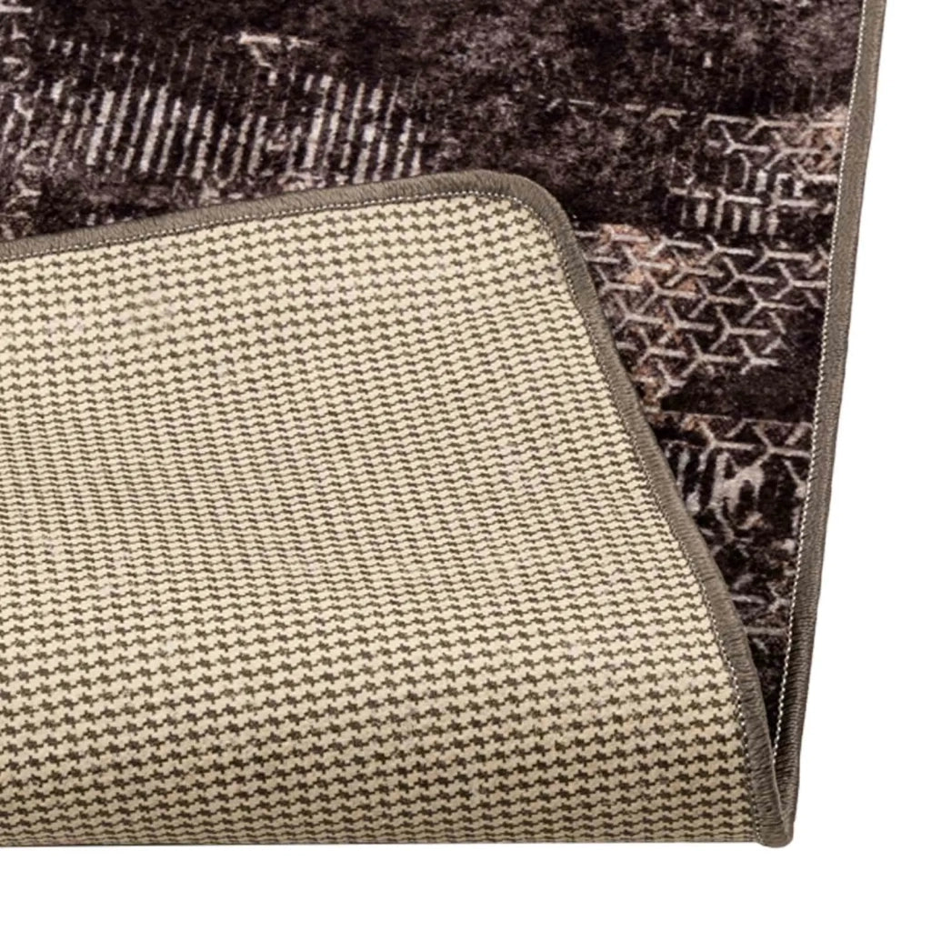 Runner in Moquette | Runner Tappeto MARSA Nero 80 x 250 cm Poliestere e PVC