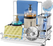 Organizzatore per pennello - supporto per pennello e spugna - contenitore per asciugamani - contenitore per spugne - completo di cassetta di scarico - per pennello e spugna - modello con supporto magnetico per pennello e spugna