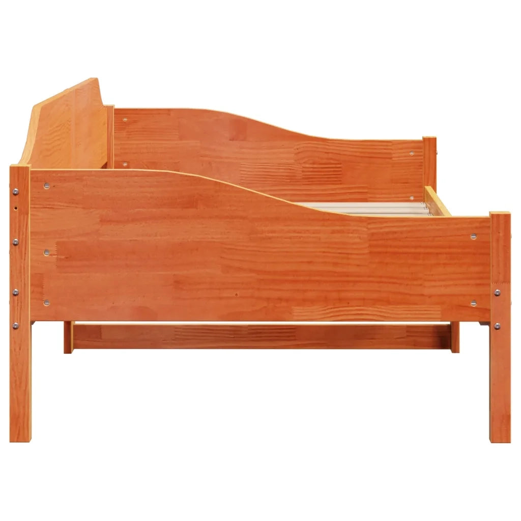 Letto singolo | Letto per adulti | Letto senza Materasso Marrone Cera 90x190 cm in Legno di Pino