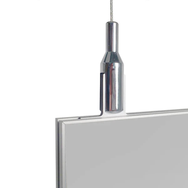 Targa piatta sospesa bifacciale - 15 x 50