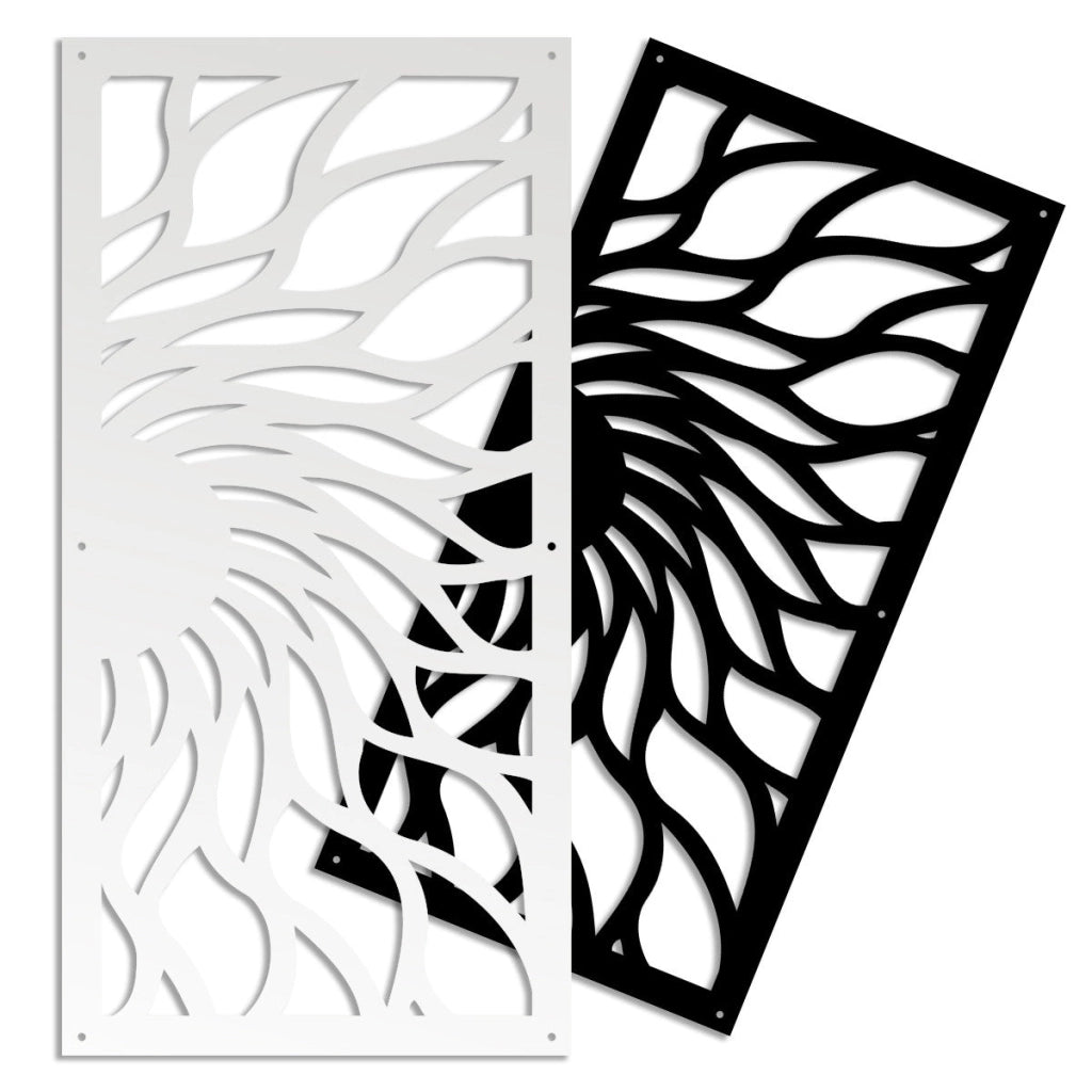 HOT SUN - Pannello in PVC traforato - Parasole Colore: nero, Misura: 73x148 cm
