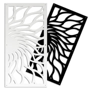 HOT SUN - Pannello in PVC traforato - Parasole Colore: nero, Misura: 73x148 cm