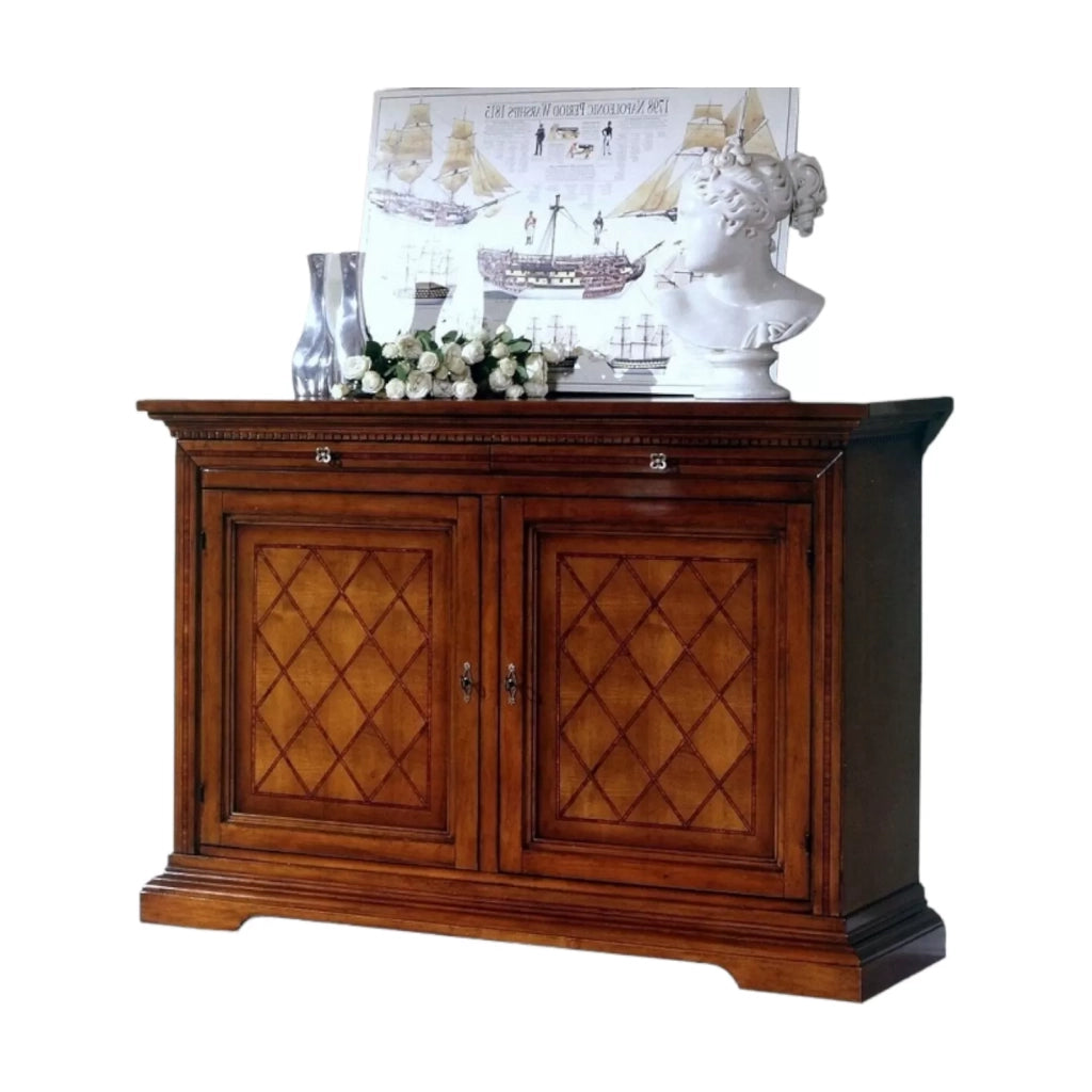 Madia credenza 2 porte arte povera in legno l.160 p.53 h. 115 - Mobili 2G