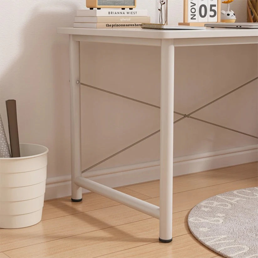 Scrivania per Computer Ragazzi 100 cm Stile Loft Moderno Bianca