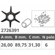 GIRANTE HONDA 4T 175-225HP IMPELLER HONDA 19210-ZY3-003