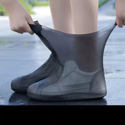 Overshoen acqua resistente per esterno - antiscivolo, resistente al neve e resistente ai graffi - overschoen in lattes per adulti - nero - misura M (adatto per misure scarpe 34-40)