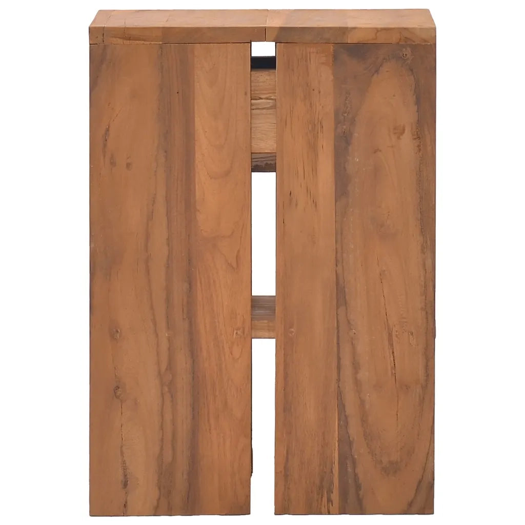 Comodino 20x35x50 cm in Legno Massello di Teak 326122