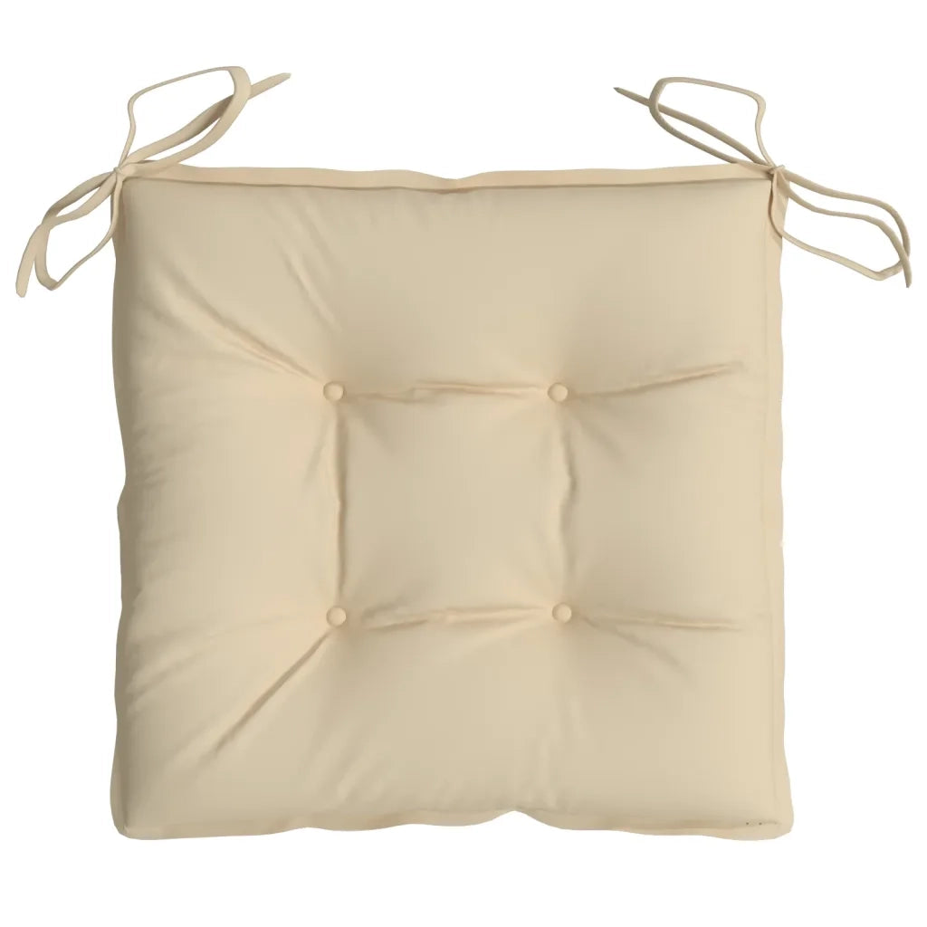 Cuscini per Pallet 2 pz | Cuscini per sedie Beige 50x50x7 cm Tessuto Oxford