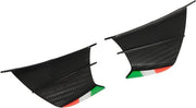 Ala Lato Colorfast Winglet per Motocicletta 2 Pezzi - Stile Fibra di Carbonio Matta