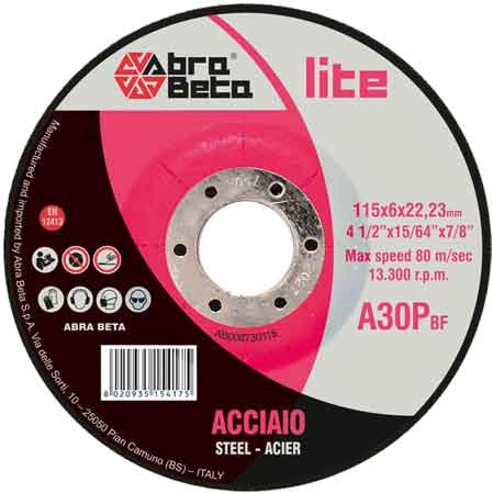 DISCO DA SBAVO PER FERRO ABRA BETA Ø 230x6,4 mm - ABRABETA