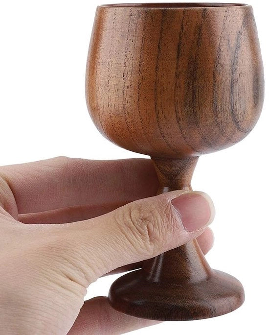 Bicchieri in Legno Vintage - 150ml - Per Caffè/Tè/Latte/Acqua - Servizio Professionale - Bicchiere in Legno Nativo
