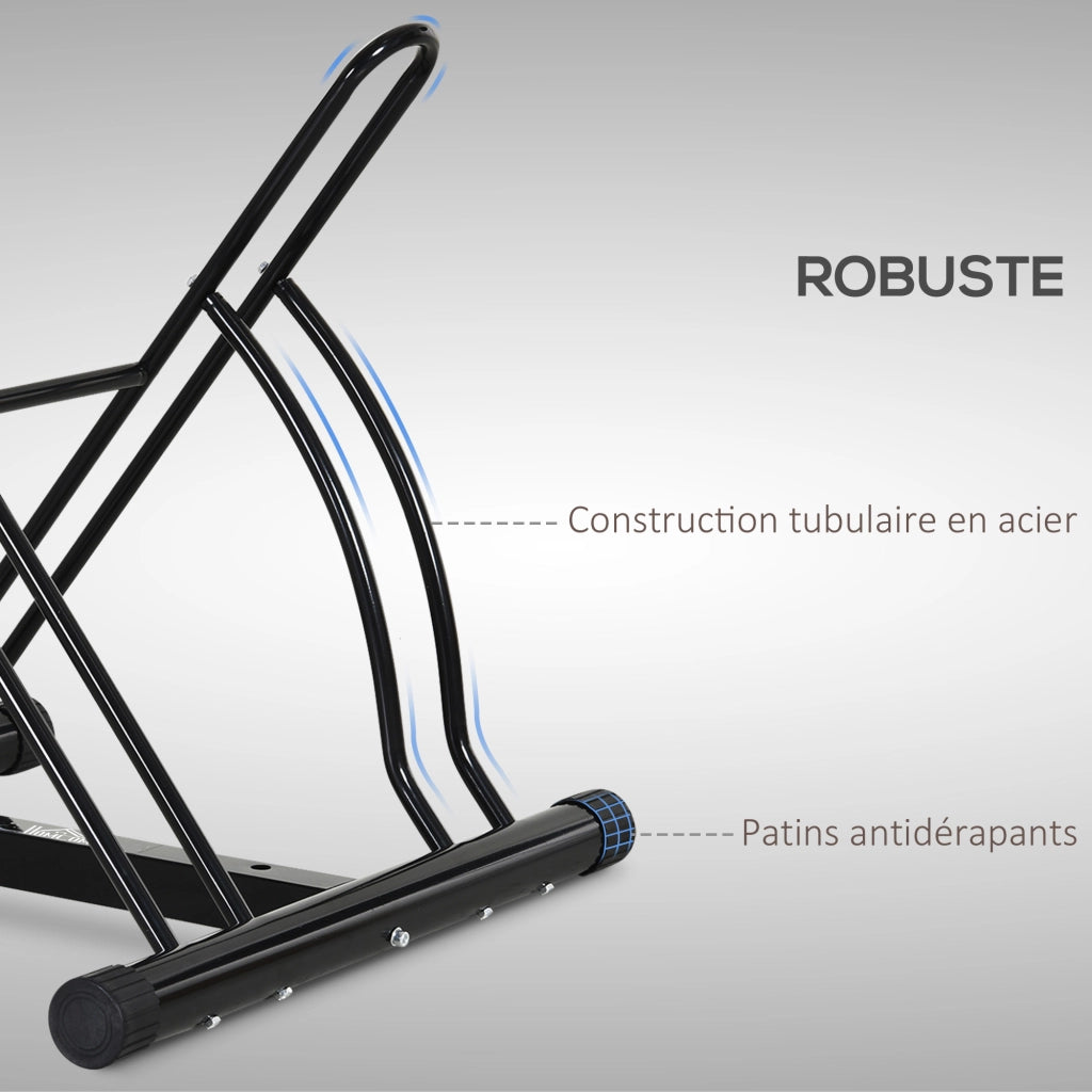 Portabiciclette 2 v¨¦los ¨C zephmum ¨C Nero 54x60x57 cm
