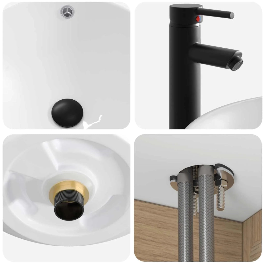 Mobile lavabo da parete Rovere Artigianale 39 x 35 x 63 cm 890551