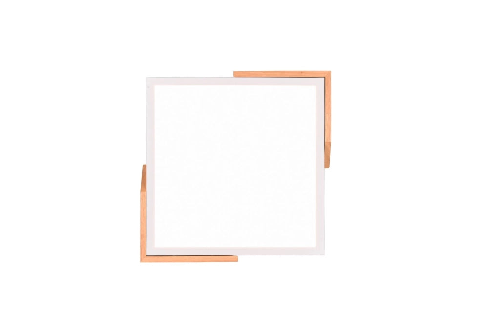 Plafoniera soffitto moderna LED 20W bianco/legno RL Meta