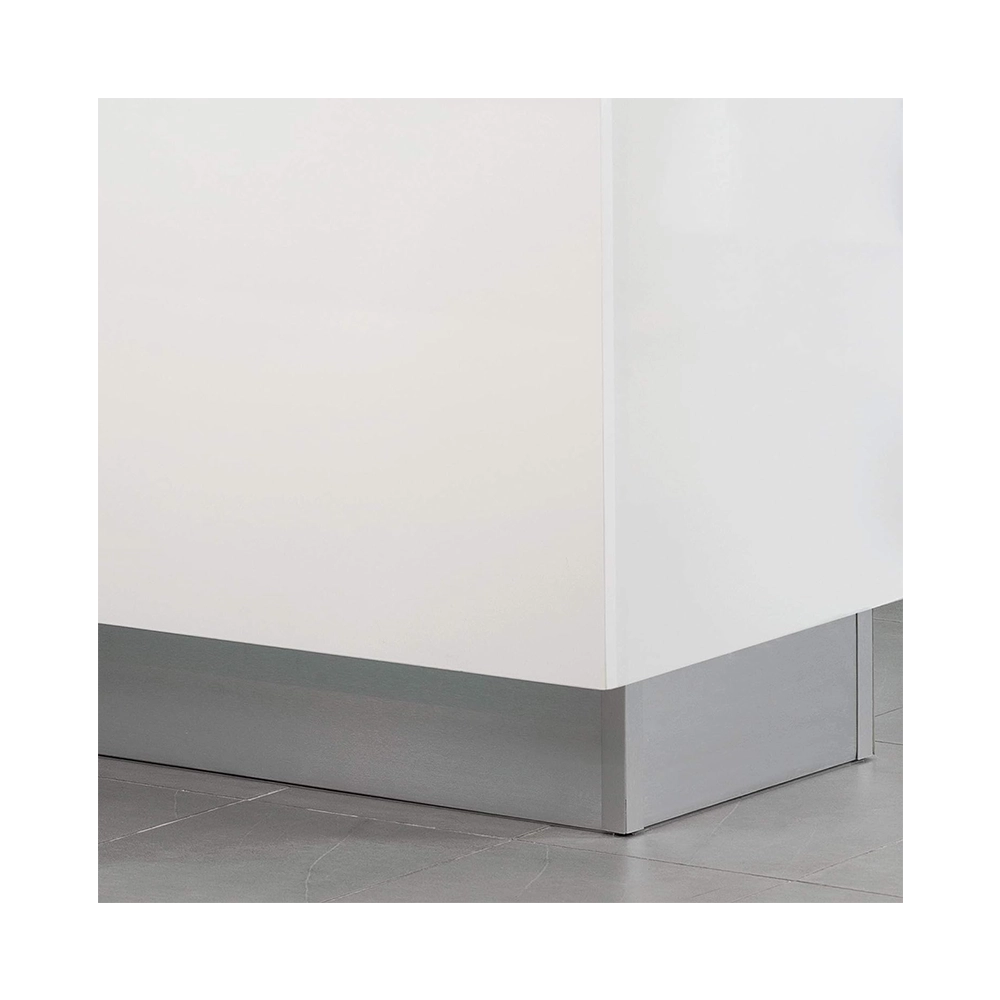 Zoccolo Per Cucina H12 Cm Lunghezza 2 Metri Inox