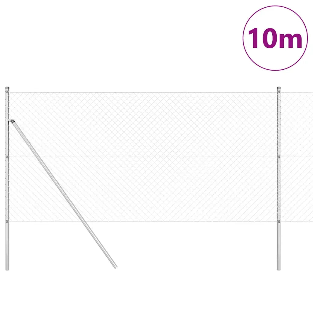 Palo della recinzione Argento 10 x 1,2 m (rete 40 x 40 mm) 3351126