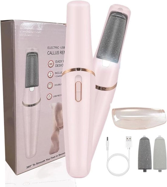Elettroepilatore a Batterie per Piedi Lisci - 1 Pezzo Strumento Pedicure