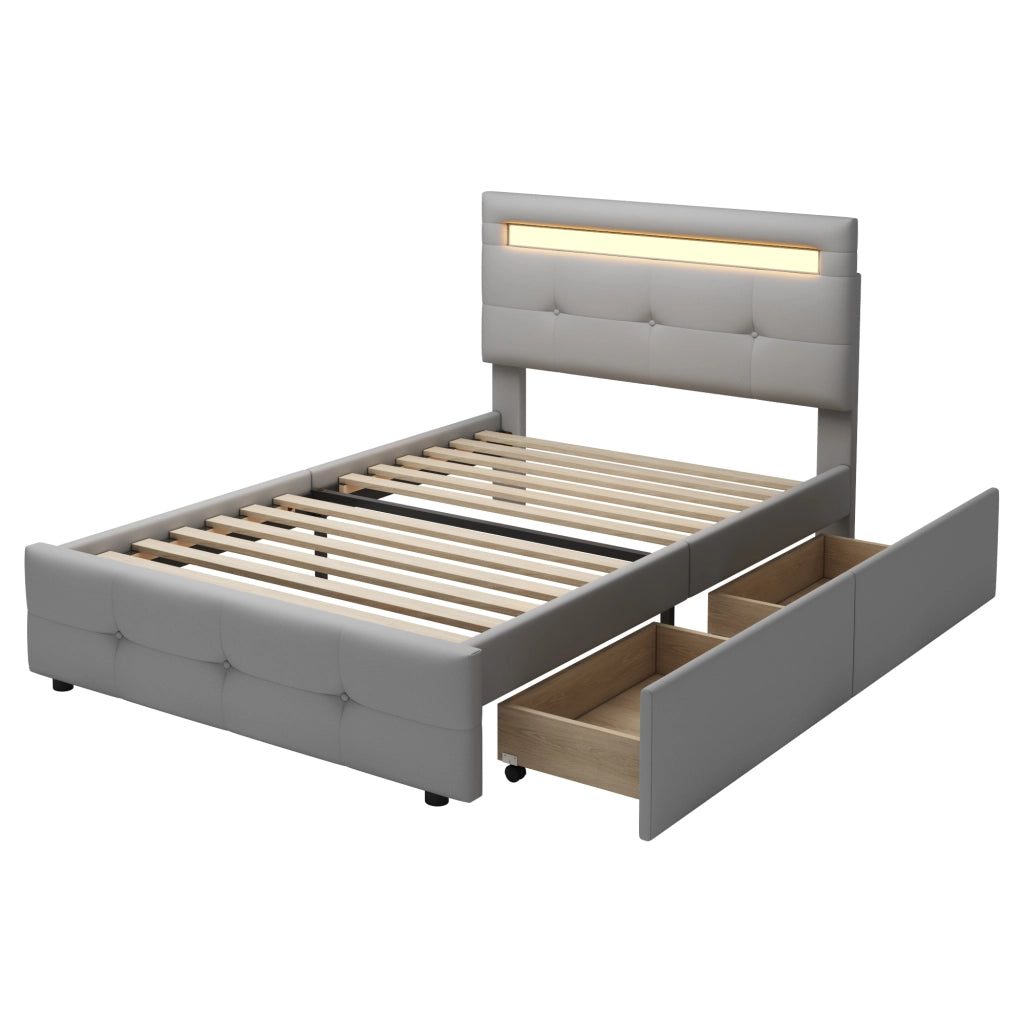 letto imbottito lino grigio 90 x 200 cm