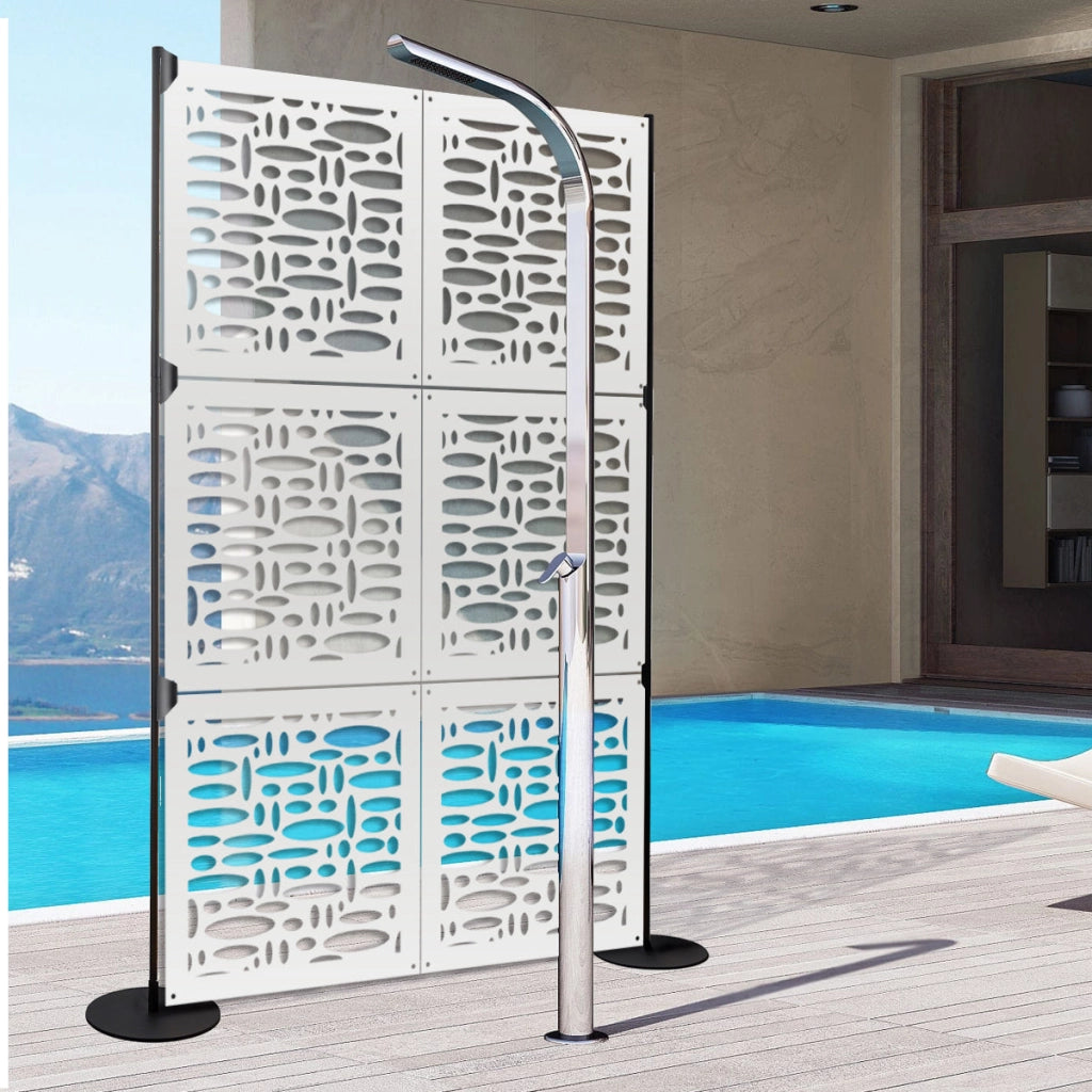 FLASHPOINT - Pannello in PVC traforato - Parasole Misura: 48x48 cm, Colore: bianco