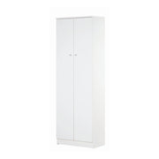 Mobile 2 Ante Kit Bianco Lisco cm 62x34x182h - Sarmog