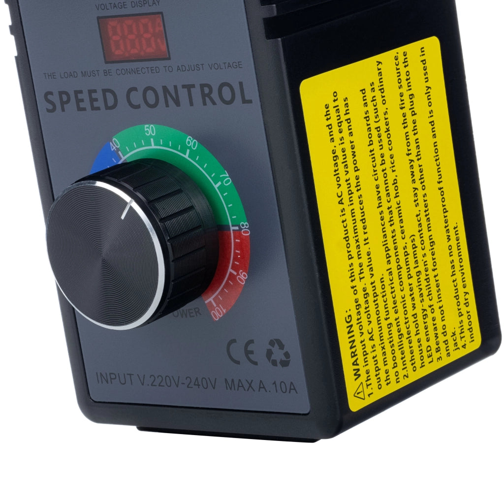 Regolatore di Tensione 4000W – Controllo Preciso 0-240V AC | Display Tensione, Interruttore On/Off