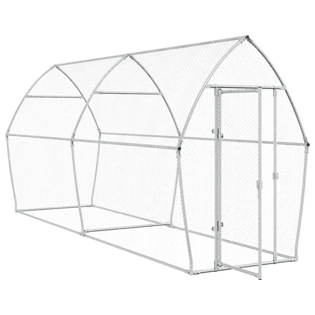 Gabbia per Polli Argento 400x105x182 cm in Acciaio Zincato CFW4334650