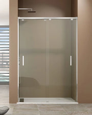 Box doccia frontale BYPASS 2 porte scorrevoli 160 cm (148-158) cromo