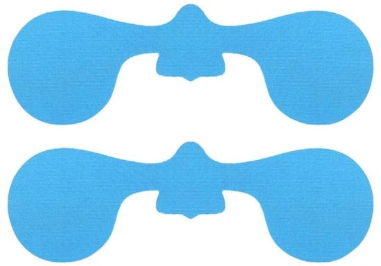 Strisce di protezione per il viso 4 pezzi - Strisce di calore - Strisce per il naso - Strisce per la respirazione - Elastico - Cotone/Elastan - 6,3 cm x 20 cm - Protezione per il viso