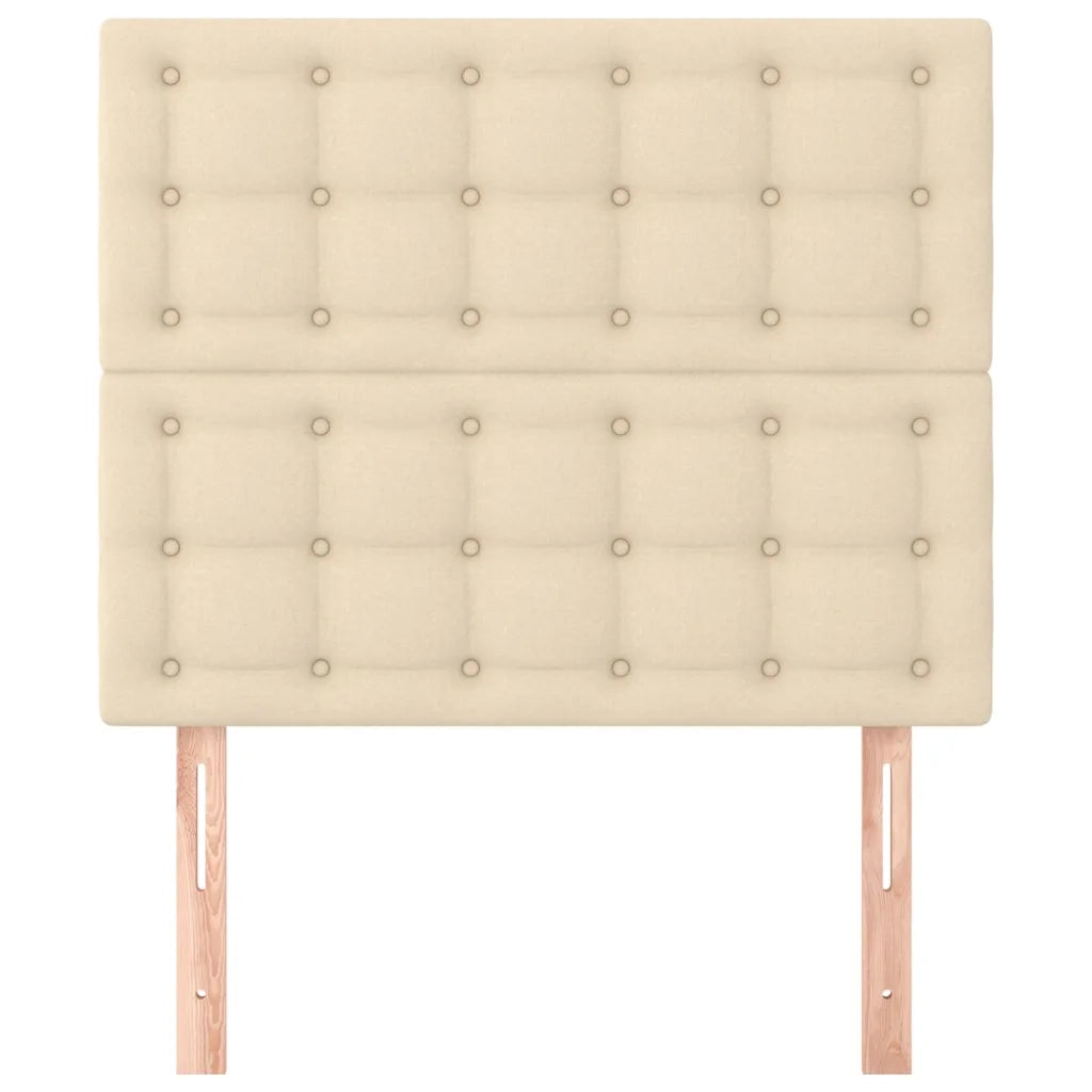 Testiera | Testata Crema 100x5x118/128 cm Tessuto