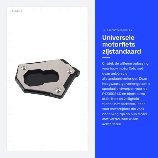Standaard universale stazione di lavoro - Placca di allungamento standard - Distanza di ingrandimento - Piastra motore stabile - Qualità elevata - Adatto per R1200GS LC 13-16 - Stazione di lavoro motore standard