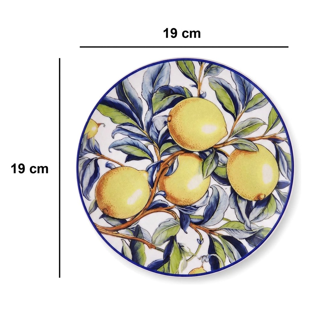 Nikata, Servizio Piatti set da 6 per Dessert, Giallo