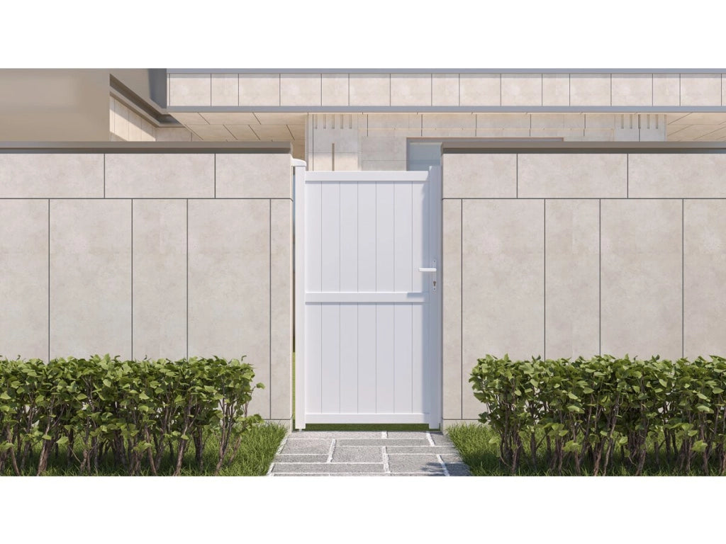 Cancello in alluminio "Lola" - 101.2 x 180.9 cm - Bianco