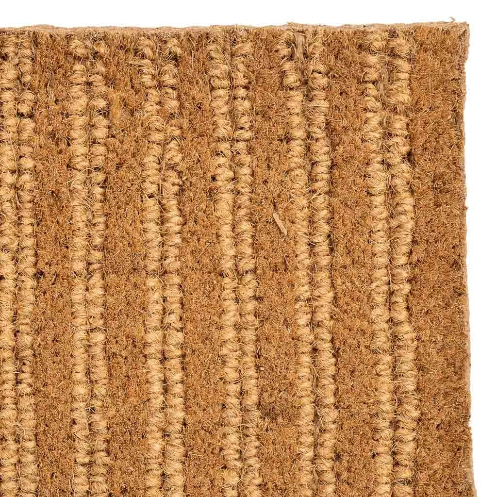 Zerbino fibra nat./gomma marrone 60x40
