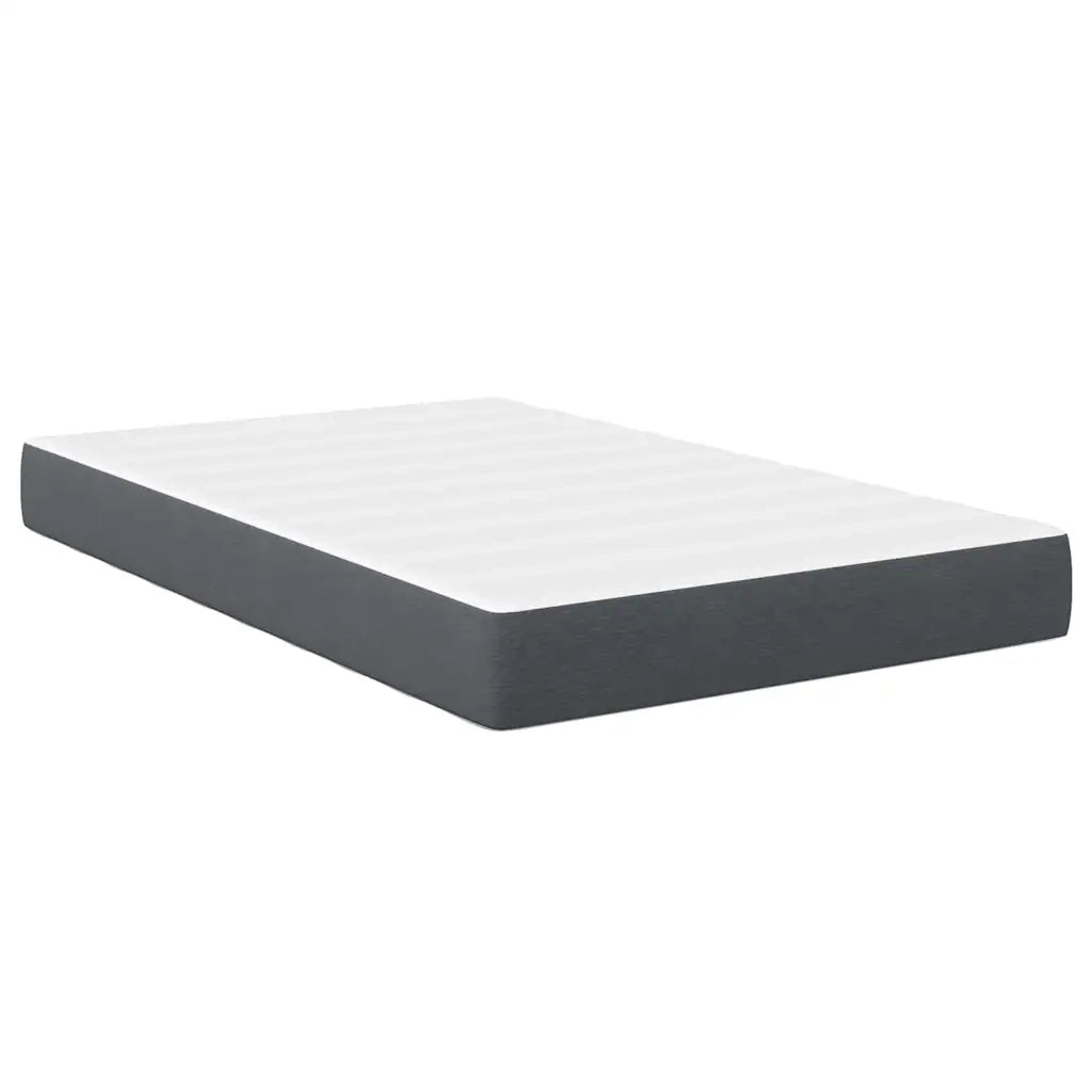 Letto matrimoniale | Letto per adulti | Materasso da Letto con materasso Grigio 120 x 190 cm Tessuto