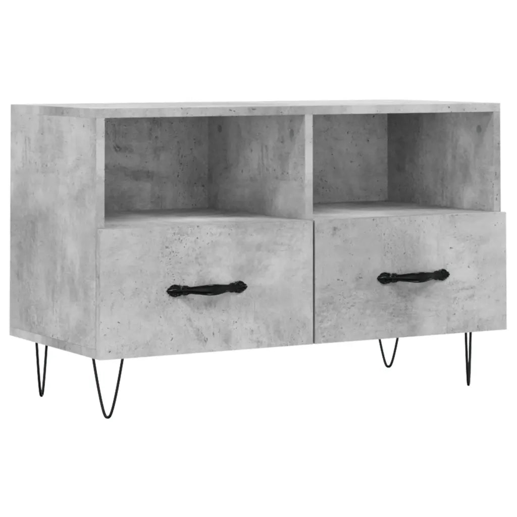 Mobile per TV | Armadietto TV | Mobile Porta TV Grigio Cemento 80x36x50 cm Legno Multistrato